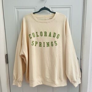 NWOT arizona jeans company cozy colorado springs crew neck pullover size XL